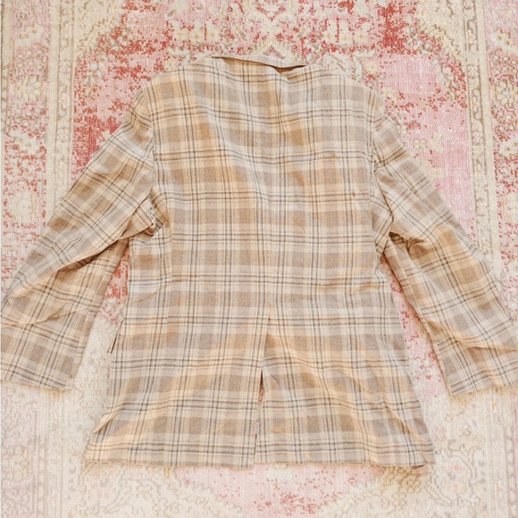 Clipper Craft, Vintage Plaid Tan Men’s Blazer - Picture 2 of 5